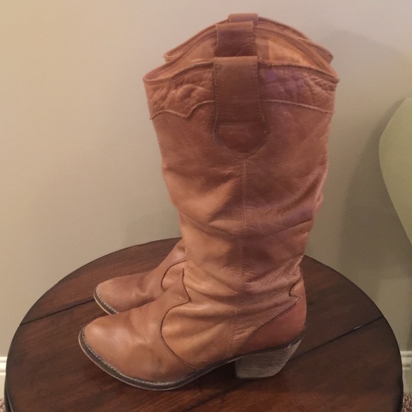 Steve Madden Shoes Real Leather Cowgirl Boots Poshmark